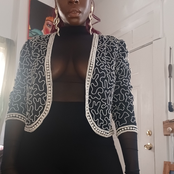 Vintage Beaded Jacket - Picture 4 of 5